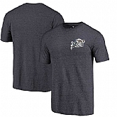 Navy Midshipmen Fanatics Branded Navy Left Chest Distressed Logo Tri Blend T-Shirt,baseball caps,new era cap wholesale,wholesale hats